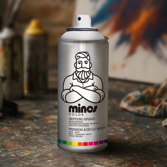 Award-winning Minos Spray packaging design with bold colour coding by ABC Design Communication
