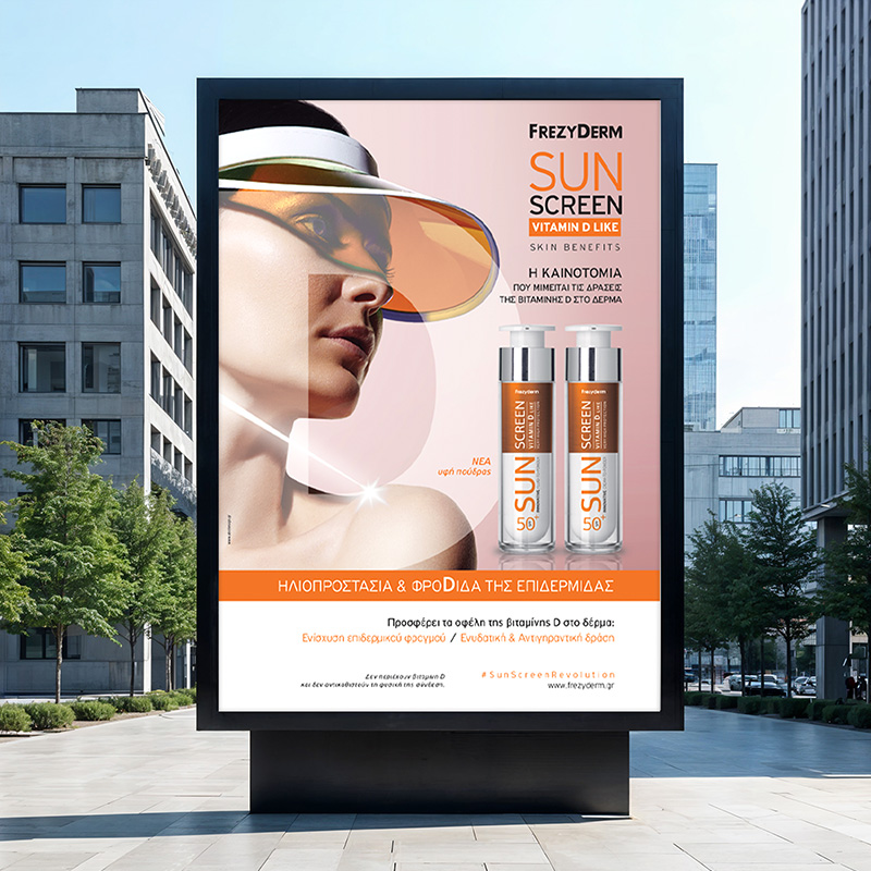 Sun Screen campaign packaging design by ABC Design Communication featuring Velvet & Active sunscreen designs