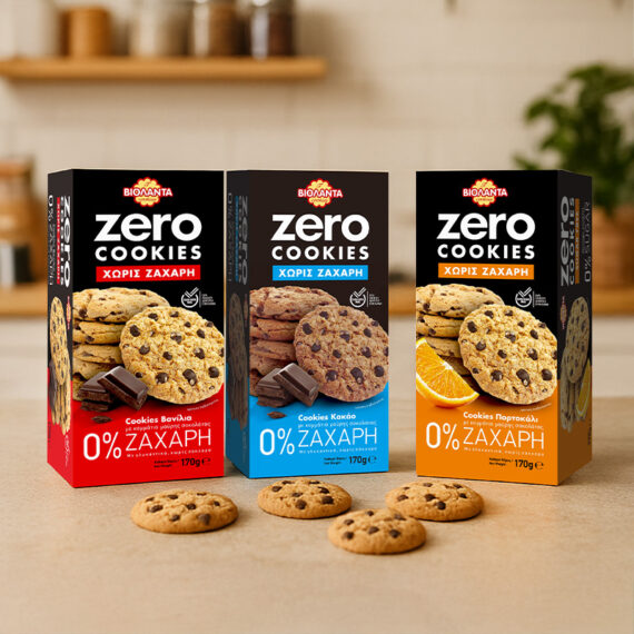 Violanta Zero Cookies packaging design by ABC Design Communication, minimal and premium