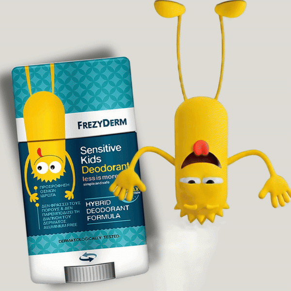 Frezyderm Sensitive Kids Deodorant packaging design by ABC Design Communication, fun and safe for children