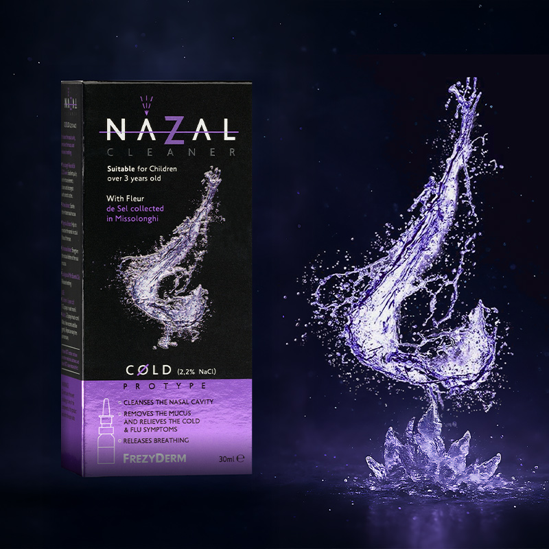 Award-winning Nazal Cleaner packaging design by ABC Design Communication featuring a modern medical-precision visual identity.