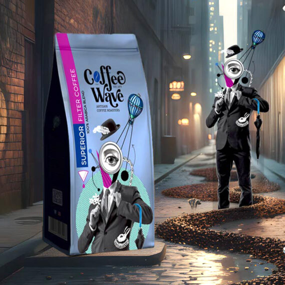 Coffee Wave filter coffee packaging design by ABC Design.