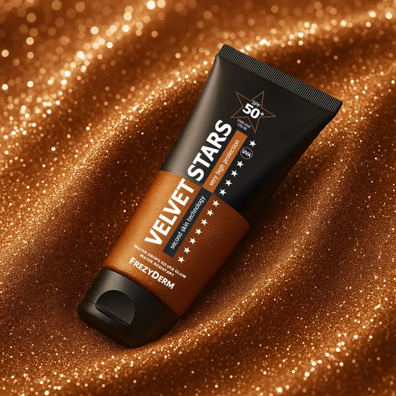 Frezyderm Velvet Stars skincare packaging design by ABC Design Communication