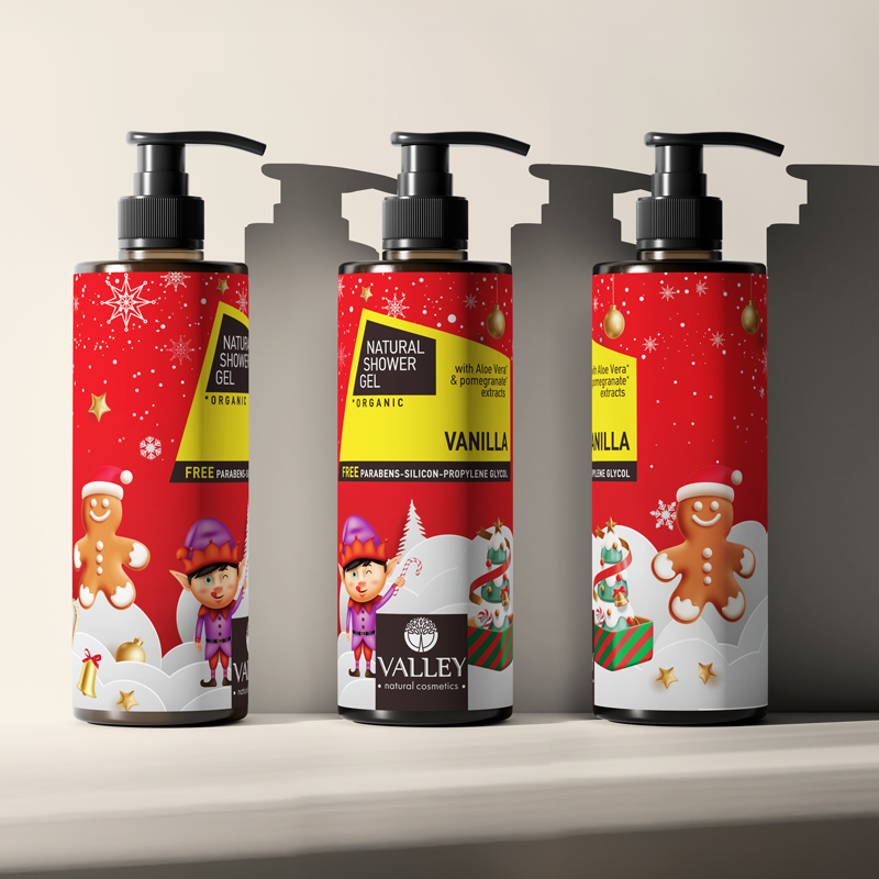 Christmas limited edition packaging design by ABC Design for Valley Cosmetics