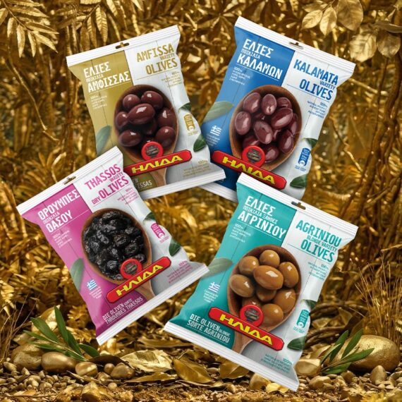 ILIDA Greek Olives packaging design by ABC Design with modern clean style and bold premium branding