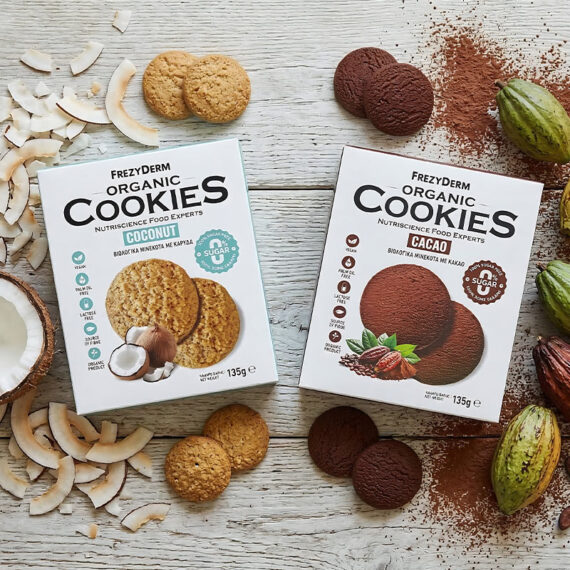 Frezyderm Organic Cookies packaging design by ABC Design with clean modern healthy branding