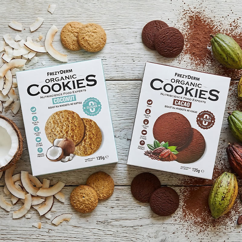 Frezyderm Organic Cookies packaging design by ABC Design with clean modern healthy branding