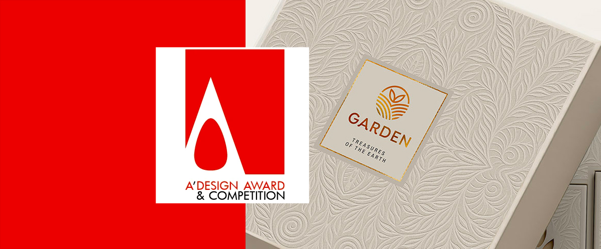 A' Design Award press recognition cover highlighting luxury packaging design craftsmanship by ABC Design Studio.